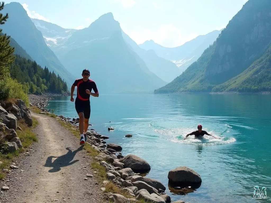 Swimrun en lac de montagne : effort et grand air
