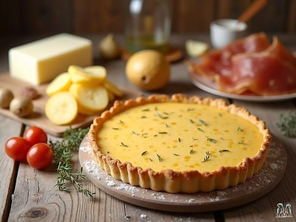 Tarte au Beaufort et lardons : saveur des alpages en croûte