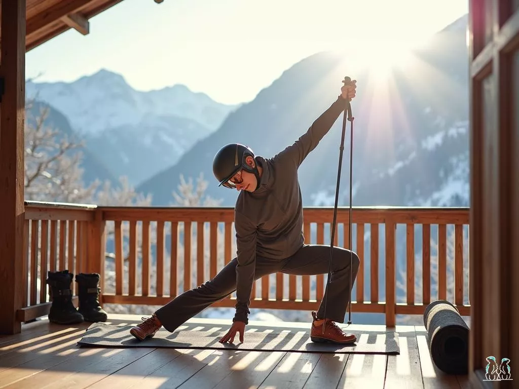 Étirement après ski : redécouvrez votre équilibre avec des postures surprenantes