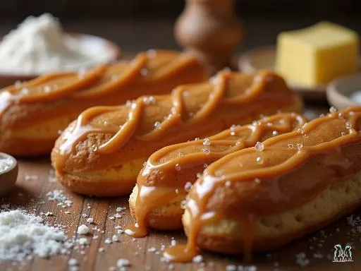 Éclair au caramel beurre salé : classique chic version montagne